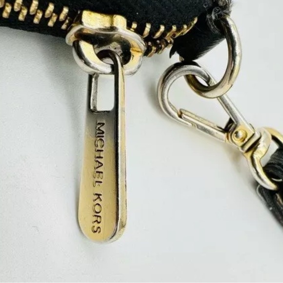 MICHAEL Michael Kors Jet Set Acid Yellow & Brown Camo Tote & Wallet BUNDLE EUC - Picture 13 of 15